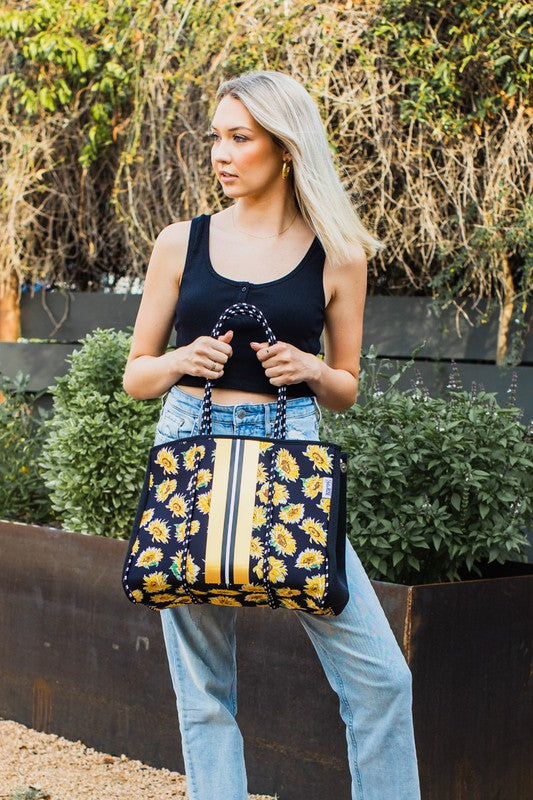 Sunflower Neoprene Tote