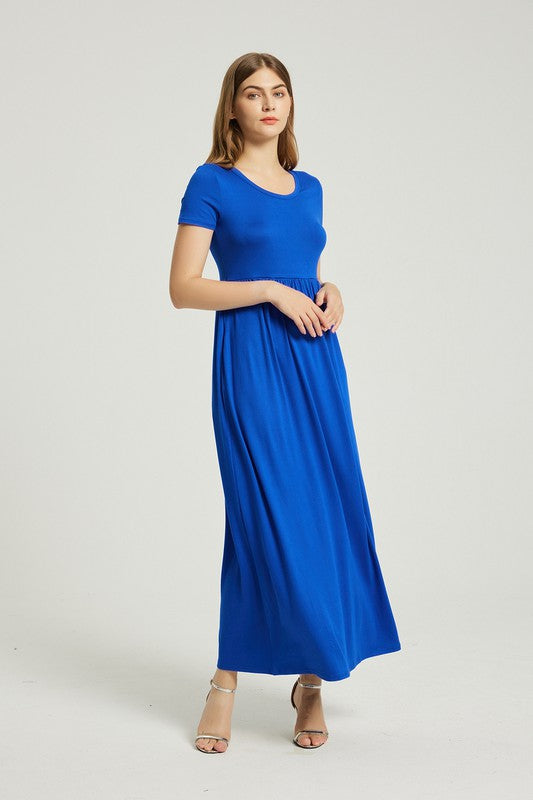 Women's Summer Casual Maxi Dress With Pocket