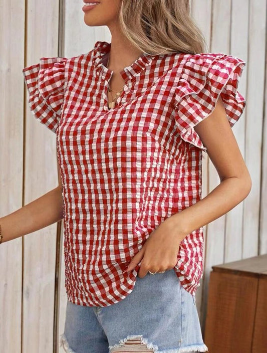 Gingham blouse