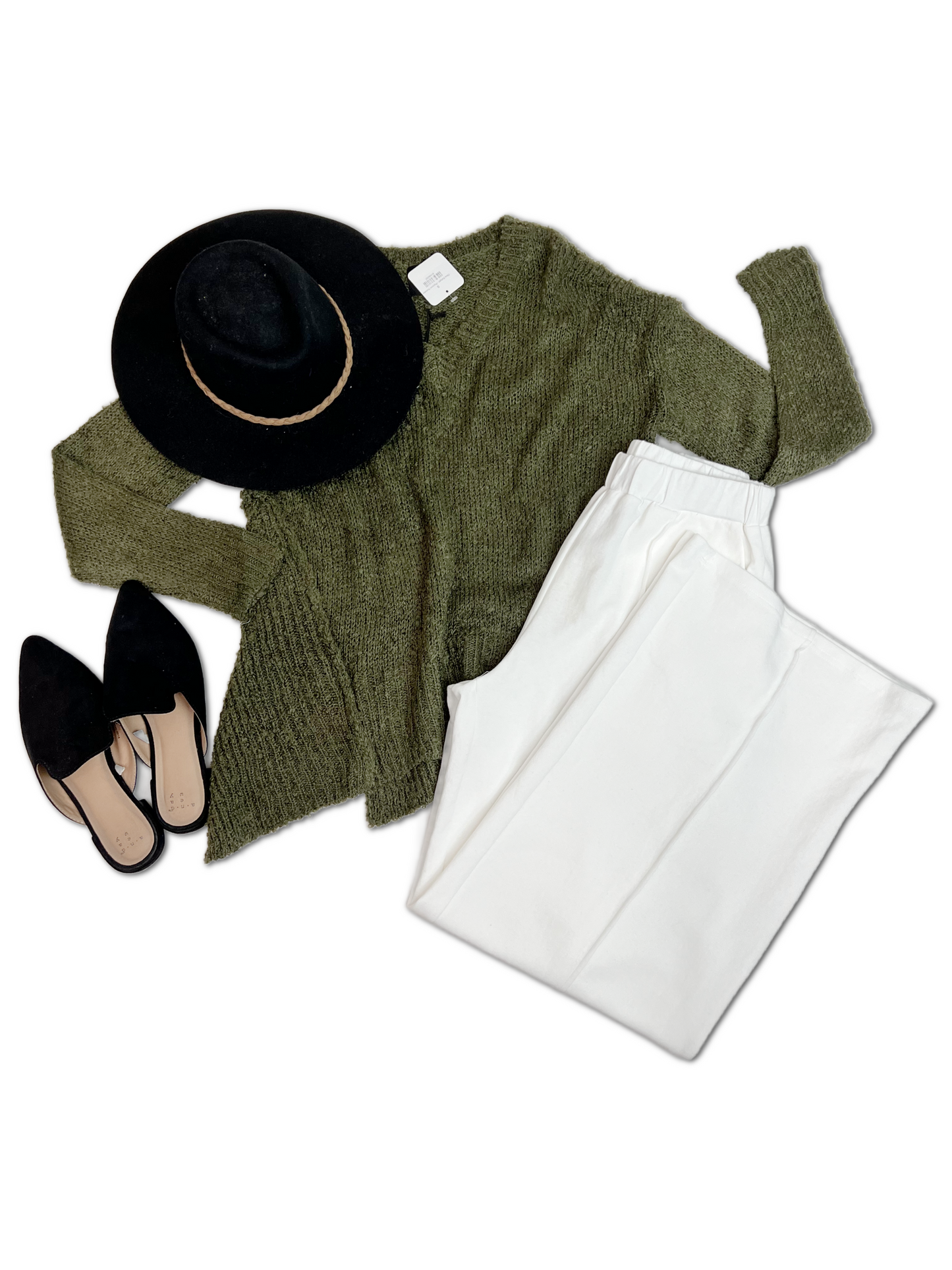 Olive Delight - Popcorn Sweater