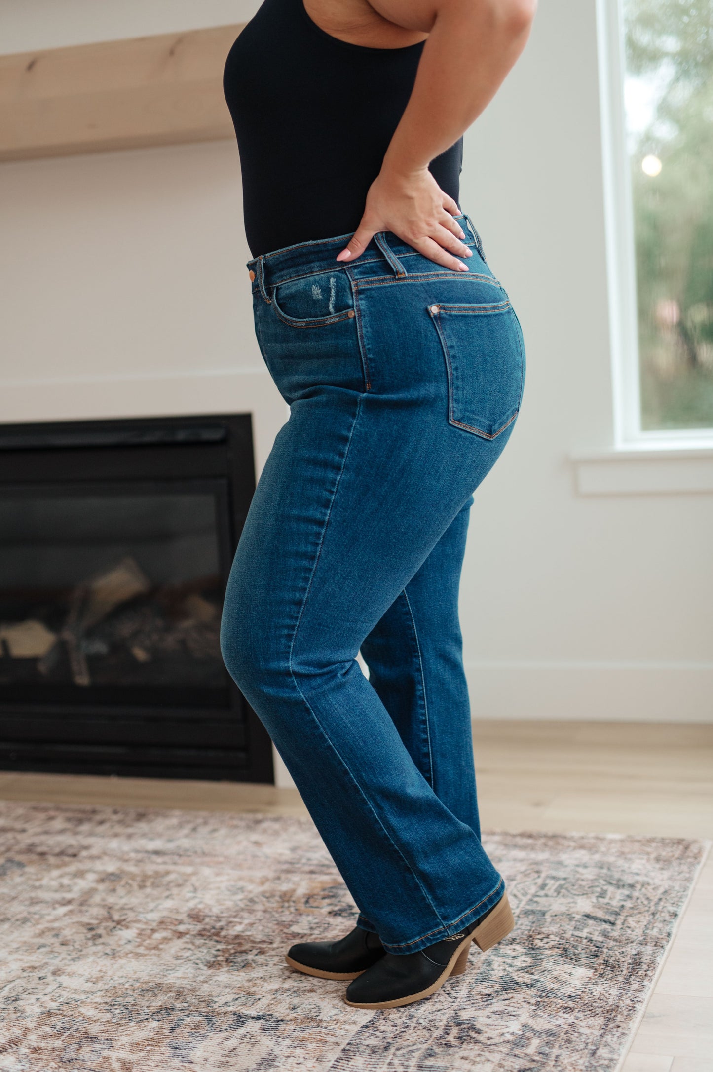 Pippa High Rise Button Fly Dad Jeans