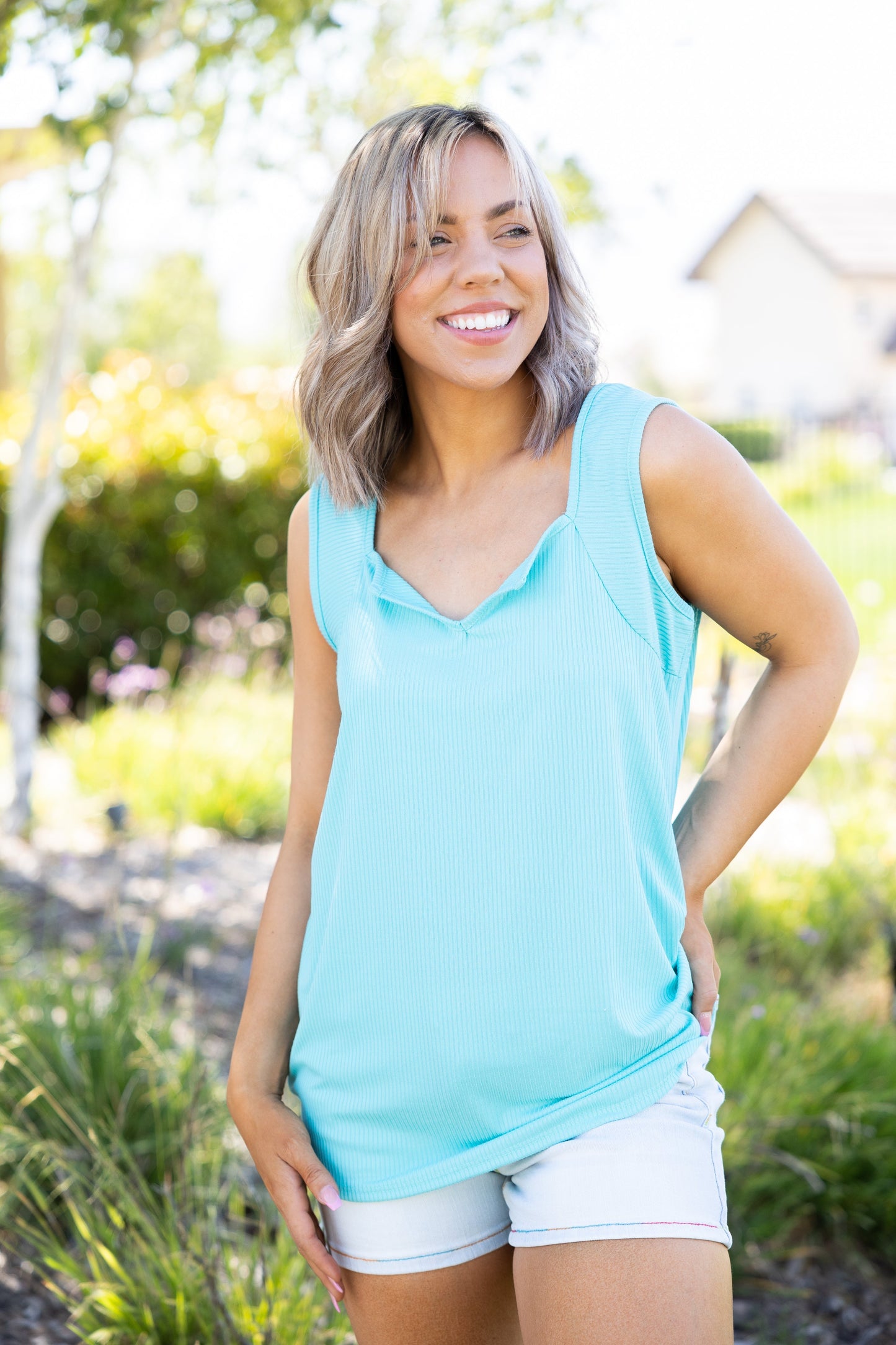 Glam Doll Tank in Mint