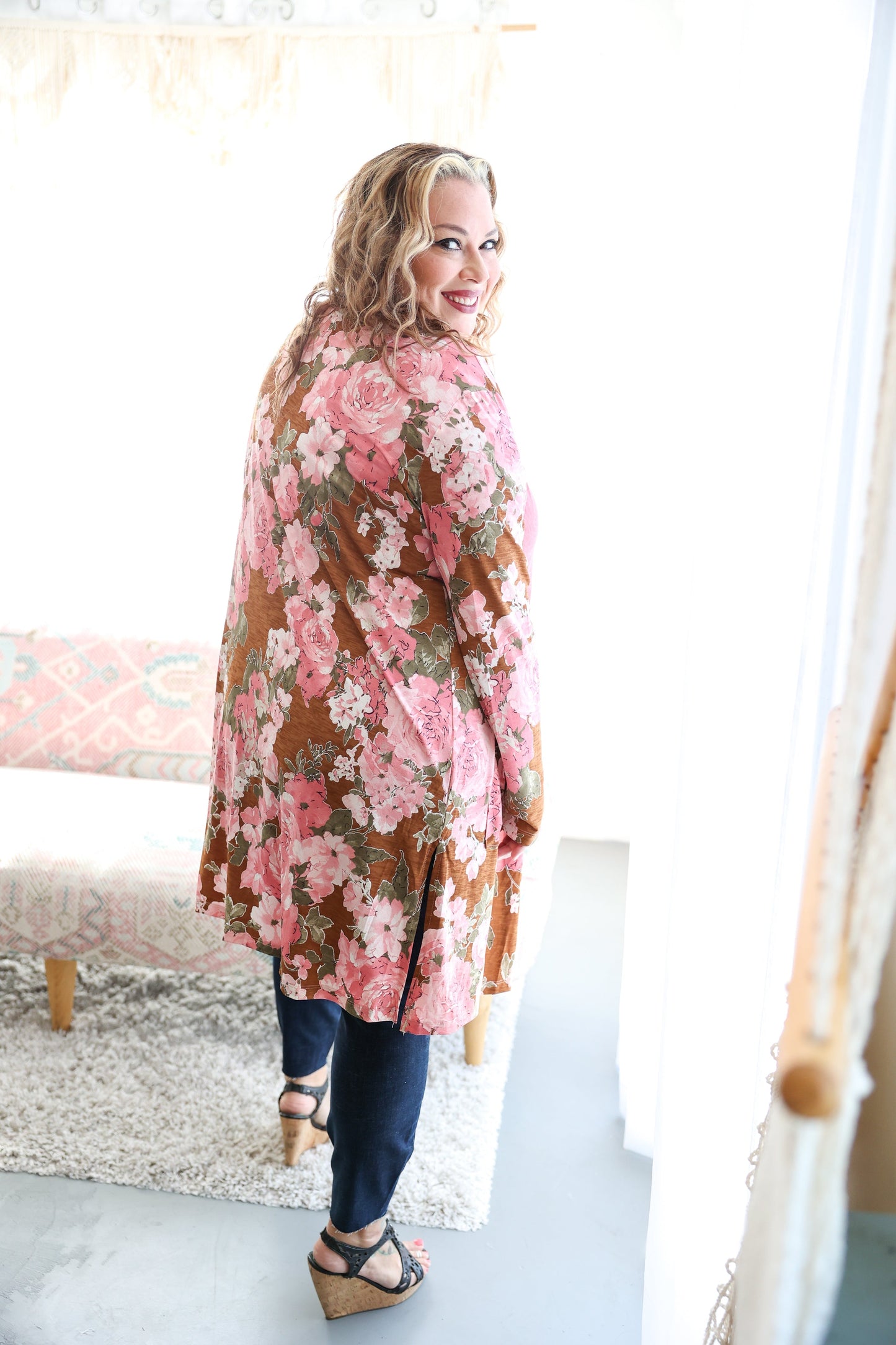 Desert Rose Kimono Cardigan