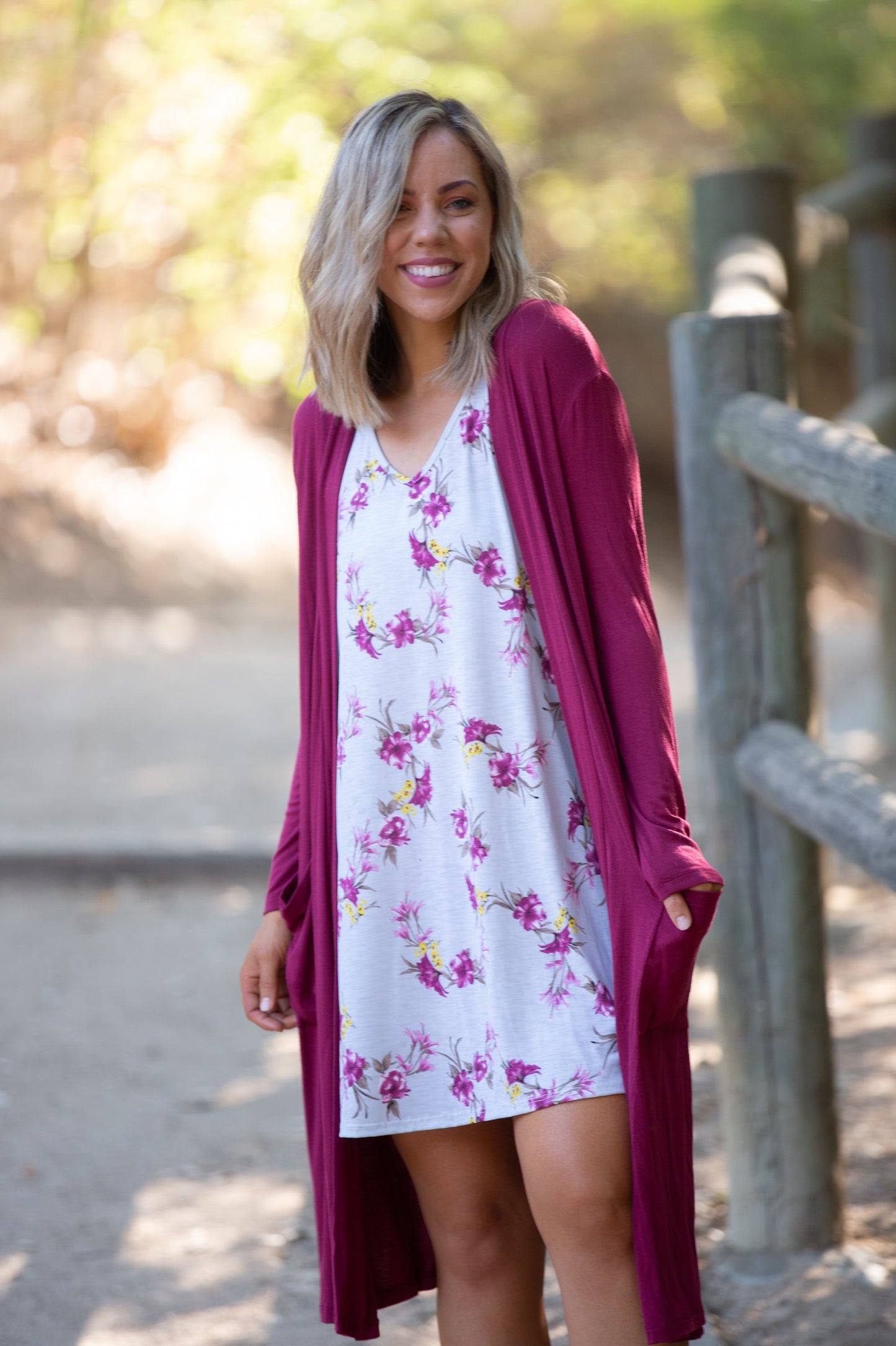 Burgundy Delight Swing Dress