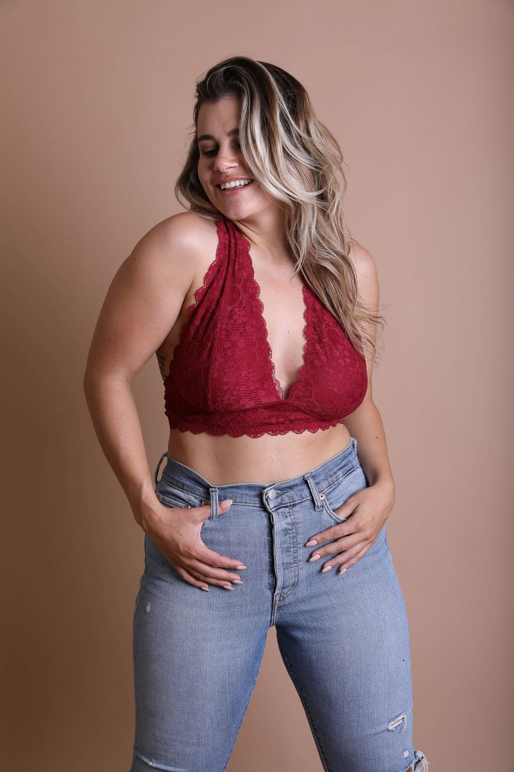 Plus Halter Top Bralette