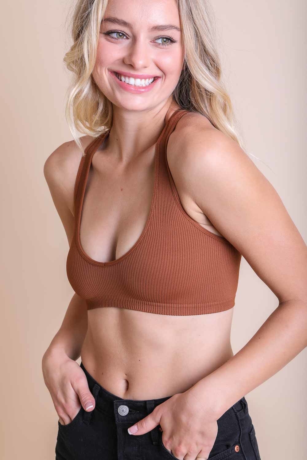 Ribbed Racerback Bralette