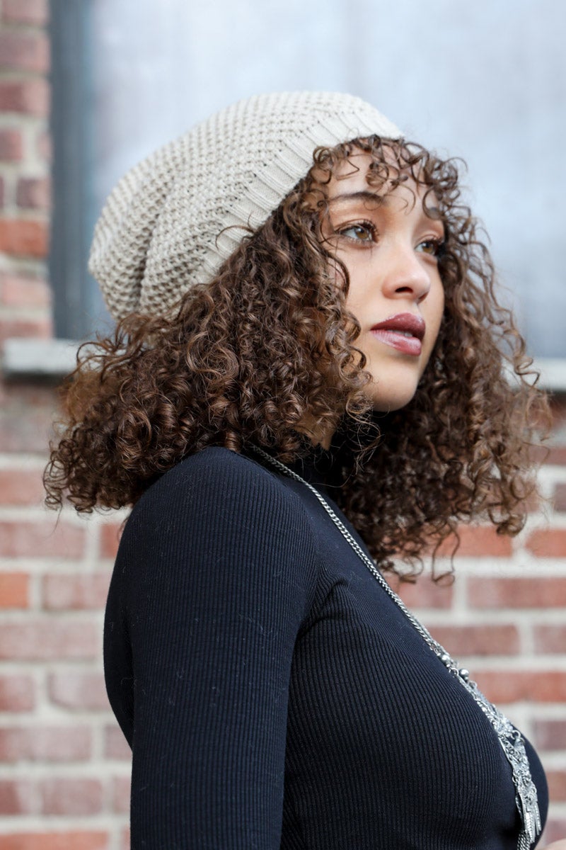 Textured Slouch Beanie Beanies